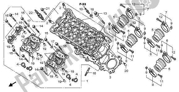 Todas las partes para Cabeza De Cilindro de Honda CBF 600 NA 2009