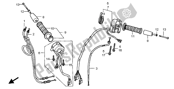 Wszystkie części do Prze?? Cznik I Kabel Honda ST 1100 1996