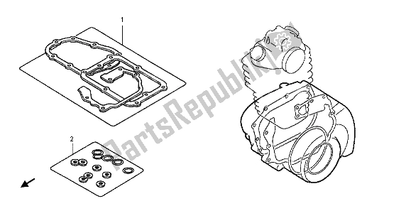 Alle onderdelen voor de Eop-2 Pakkingset B van de Honda CBR 125 RT 2012