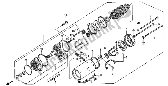 Todas las partes para Motor De Arranque de Honda GL 1500 1988