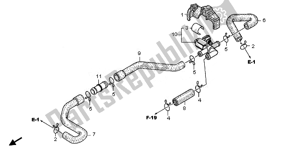 Todas las partes para Válvula De Inyección De Aire de Honda XL 700 VA Transalp 2008