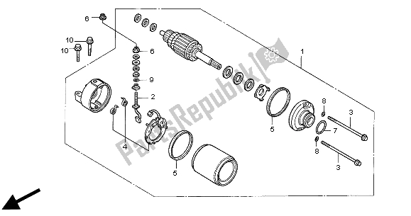 Todas as partes de Motor De Arranque do Honda CBR 600F 2000