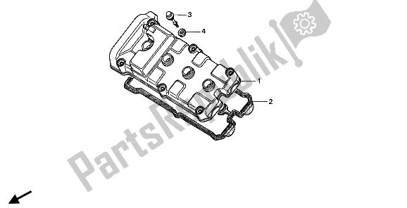 Todas as partes de Tampa Da Cabeça Do Cilindro do Honda CBR 900 RR 1994