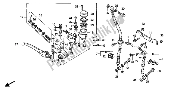 All parts for the Fr. Brake Master Cylinder of the Honda CBR 900 RR 1994