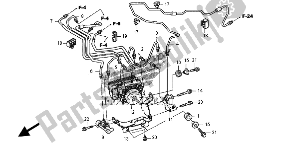 All parts for the Abs Modulator of the Honda NC 700D 2012