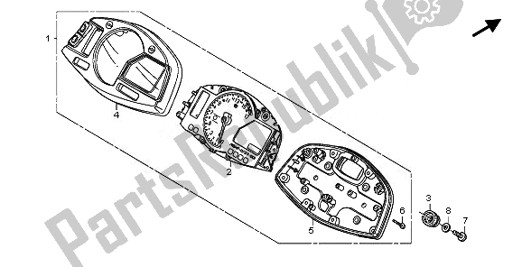 Todas las partes para Metro (kmh) de Honda CBR 600 RA 2010