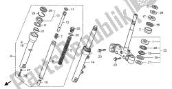 stelo dello sterzo e forcella anteriore