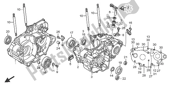 Wszystkie części do Korbowód Honda CRF 450X 2005