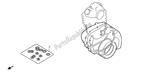 Toutes les pièces pour le Kit De Joint Eop-2 B du Honda TRX 350 FE Rancher 4X4 ES 2001