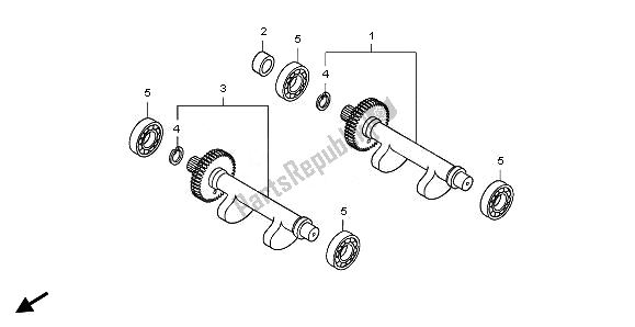 Wszystkie części do Stabilizator Honda FJS 400 2011