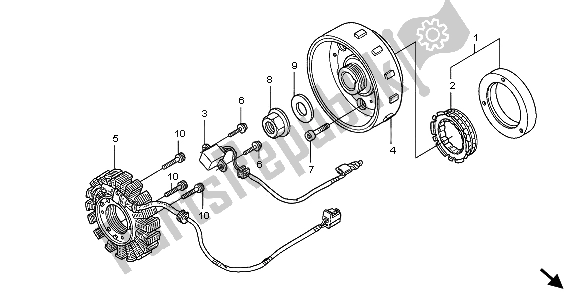 Tutte le parti per il Generatore del Honda FES 150A 2007