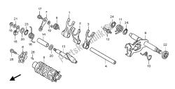 tambour de changement et fourchette de changement