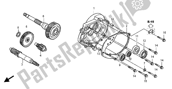 All parts for the Transmission of the Honda SH 125R 2012