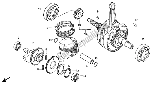 Wszystkie części do Wa? Korbowy I T? Ok Honda NX 250 1993