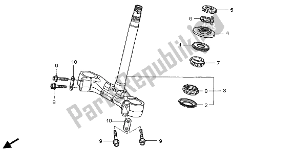 Toutes les pièces pour le Potence De Direction du Honda ST 1300A 2007