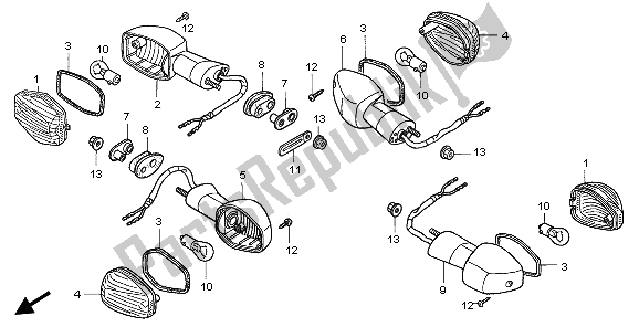 Tutte le parti per il Winker del Honda FMX 650 2006