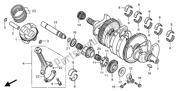 All parts for the Crankshaft & Piston of the Honda CBR 1000 RA 2011