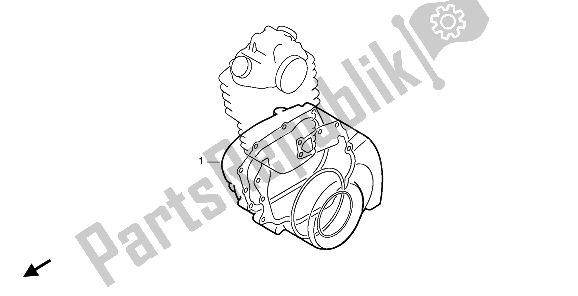 All parts for the Eop-2 Gasket Kit B of the Honda NX 650 1991