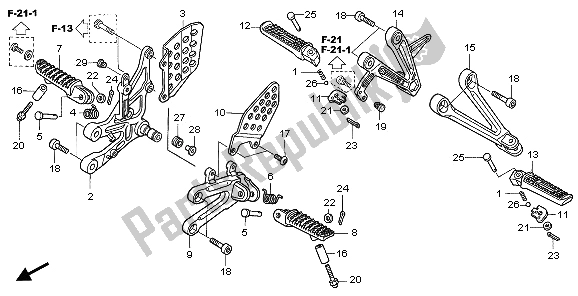 Todas las partes para Paso de Honda CBR 1000 RR 2006