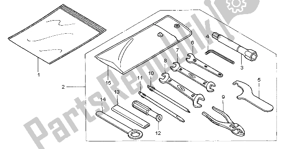 All parts for the Tools of the Honda CB 500 1998