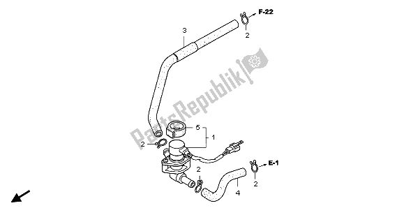 Alle onderdelen voor de Luchtinjectieklep van de Honda FJS 400A 2009