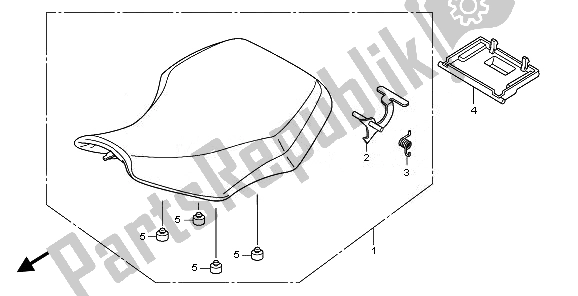 Tutte le parti per il Posto A Sedere del Honda TRX 420 FA Fourtrax Rancher AT 2010