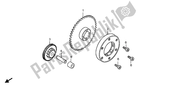 All parts for the Starting Clutch of the Honda CBR 125 RW 2011