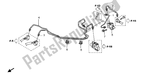 All parts for the Proportioning Control Valve of the Honda VFR 800 2007