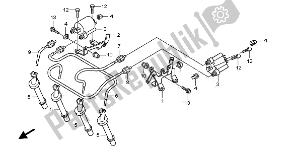 All parts for the Ignition Coil of the Honda CBF 600N 2008