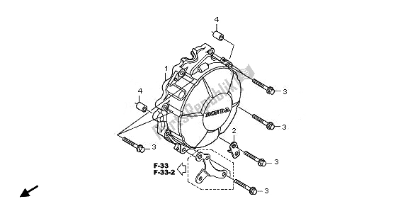 Tutte le parti per il Coperchio Del Generatore del Honda CBR 600 RR 2008