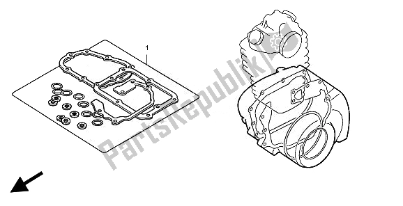 All parts for the Eop-2 Gasket Kit B of the Honda CBF 125M 2010