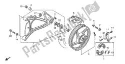 roue arrière et bras oscillant