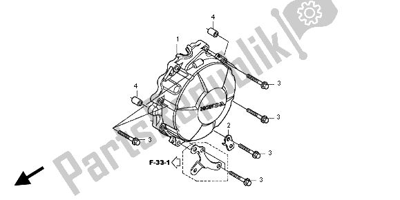 Tutte le parti per il Coperchio Del Generatore del Honda CBR 600 RA 2012