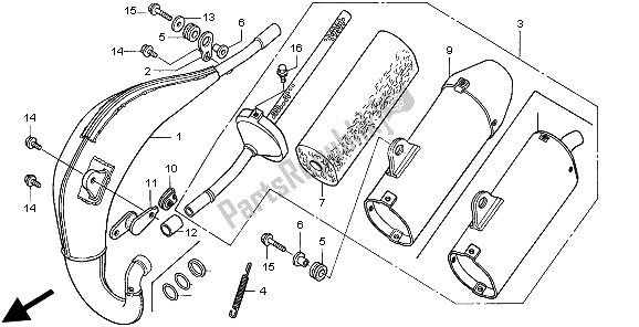 Todas las partes para Cámara De Expansión de Honda CR 85 RB LW 2003