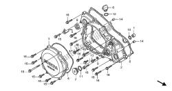 R. CRANKCASE COVER