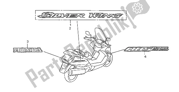 Todas las partes para Marca de Honda FJS 600A 2005