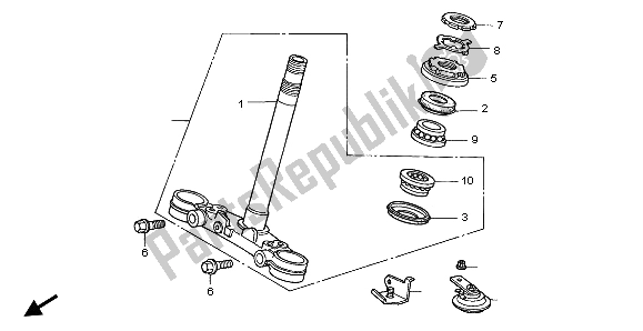 Wszystkie części do Mostek Kierownicy Honda CB 500 1997