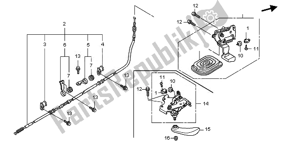 Todas las partes para Freno De Mano de Honda FJS 400D 2010