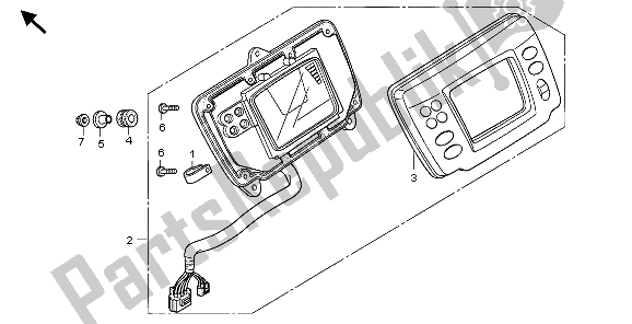 Toutes les pièces pour le Mètre du Honda TRX 500 FA Foretrax Foreman 2007