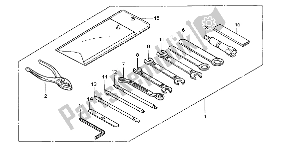 Todas las partes para Herramientas de Honda XL 650V Transalp 2004