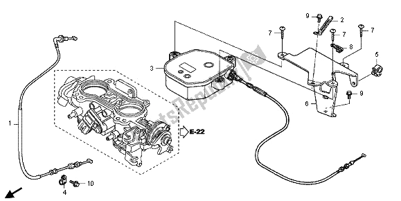 All parts for the Auto Cruise of the Honda GL 1800 2013