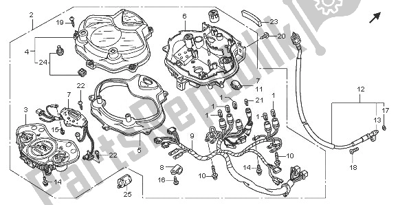 Tutte le parti per il Metro (kmh) del Honda PES 125 2008