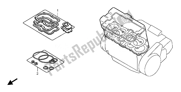 Wszystkie części do Zestaw Uszczelek Eop-1 A Honda CB 1300A 2008