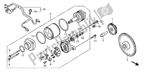 Todas las partes para Motor De Arranque de Honda SH 125R 2011