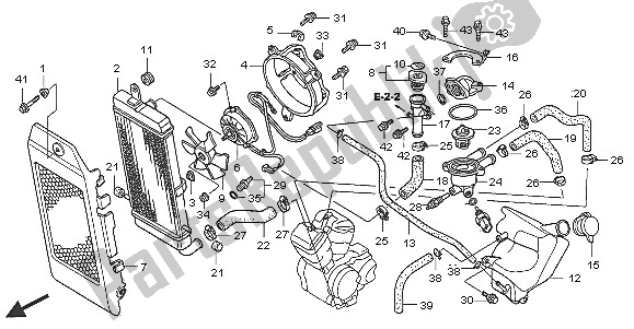 Alle onderdelen voor de Radiator van de Honda VT 750C 2005