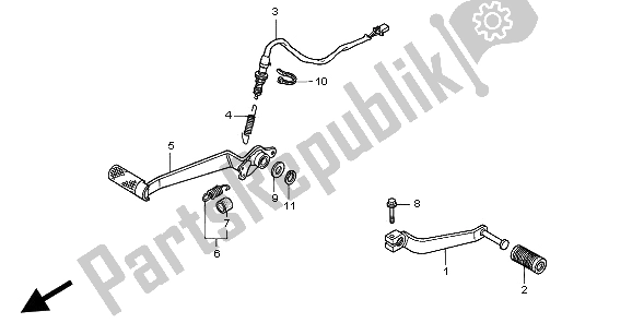 Todas las partes para Pedal de Honda VFR 750F 1997