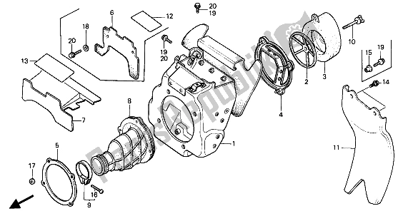 Todas las partes para Filtro De Aire de Honda CR 80R 1989