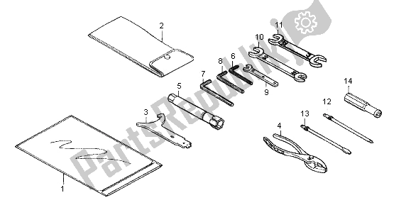 All parts for the Tools of the Honda VT 750 CA 2006