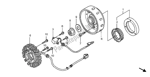 Wszystkie części do Generator Honda FES 125 2010