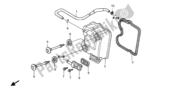 Tutte le parti per il Coperchio Della Testata del Honda SH 150 2007